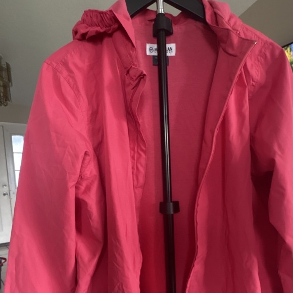Magellan Outdoors Other - Magellan Outdoors Mens Semi-Fitted Solid Pink Zip Jacket XXL Rain Coat Hooded
